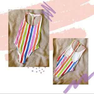Aerie Rainbow Racer Back Swimsuit